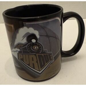 Purdue Boilermakers Coffee Mug Cup NCAA Black and Gold Football Basketball Train
